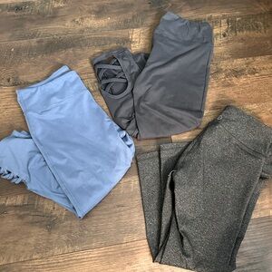 3 bundle Capri leggings all like new